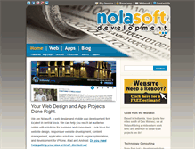 Tablet Screenshot of nolasoft.com
